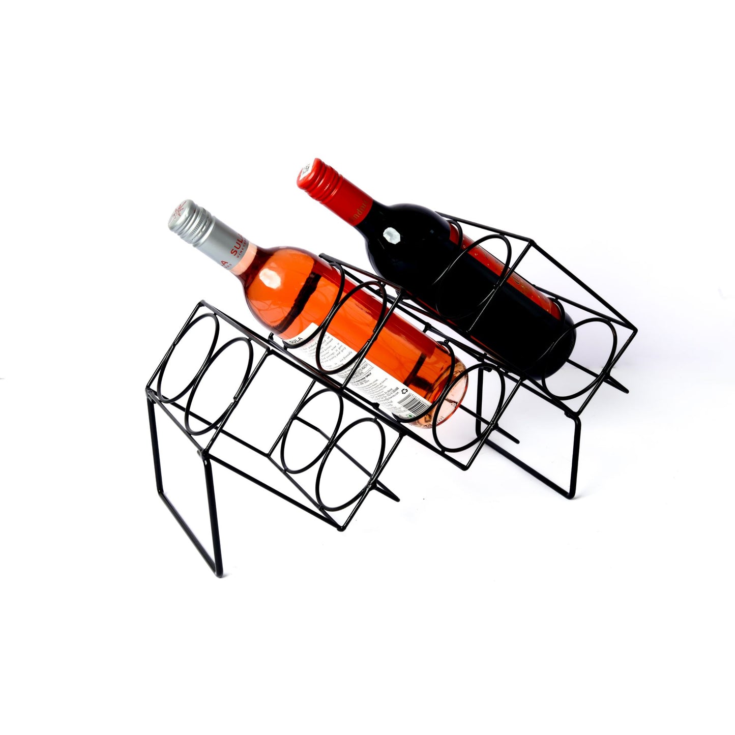 Slanted Metal Wine Racks Suitable For 6 Bottle (3 Inch Dia)