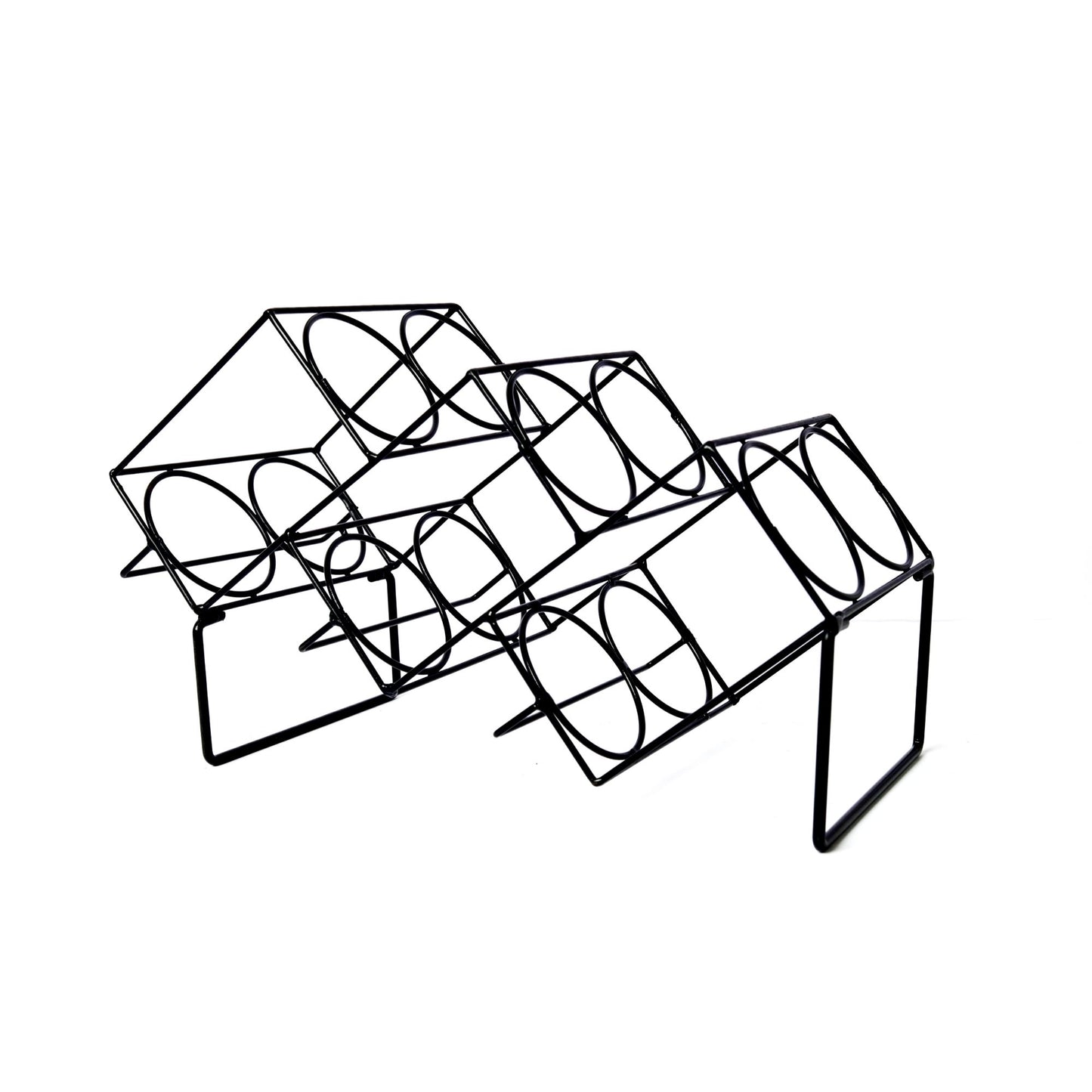 Slanted Metal Wine Racks Suitable For 6 Bottle (3 Inch Dia)