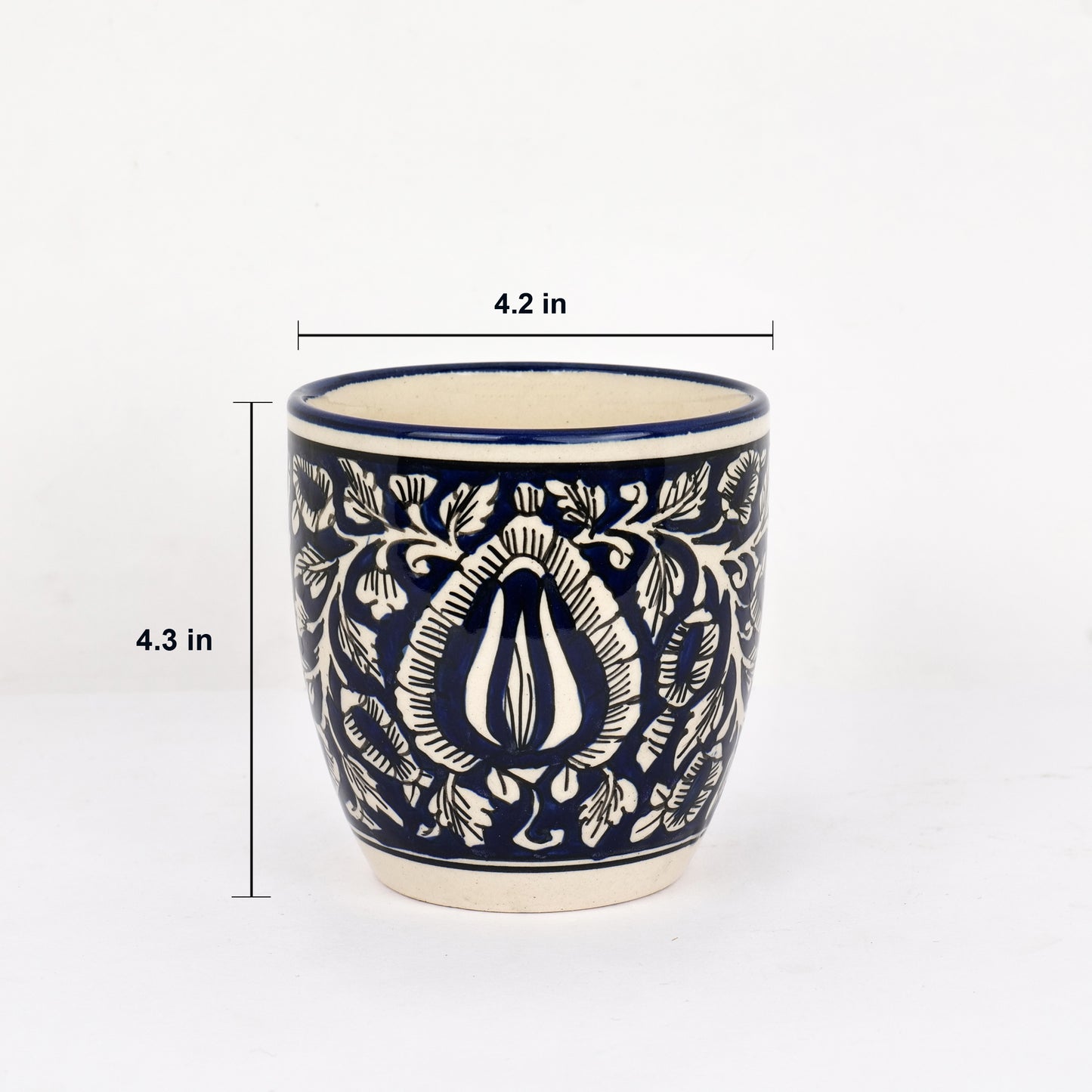 'Turkish Indigo' Decorative Ceramic Planter - artystagallery