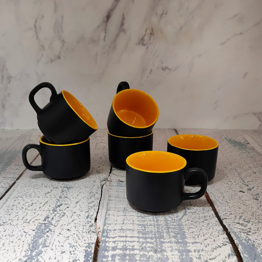 Ceramic Tea Cups Set Of 6 - artystagallery