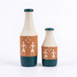 Artysta 'Warli' Small Hand-Painted Terracotta Dry Flowers Pots (Set of 2)