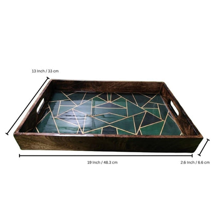 Wooden Serving Tray for Breakfast