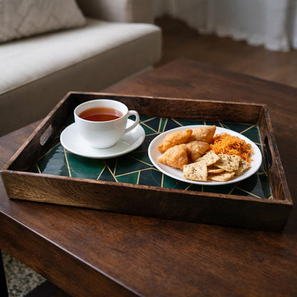 Wooden Serving Tray for Breakfast