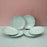 'Green Stripe' Ceramic Studio Pottery Side & Quarter Plates 7 Inch