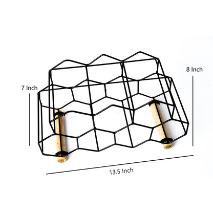 Honeycomb Countertop Meta Wine Rack, 9 Bottle