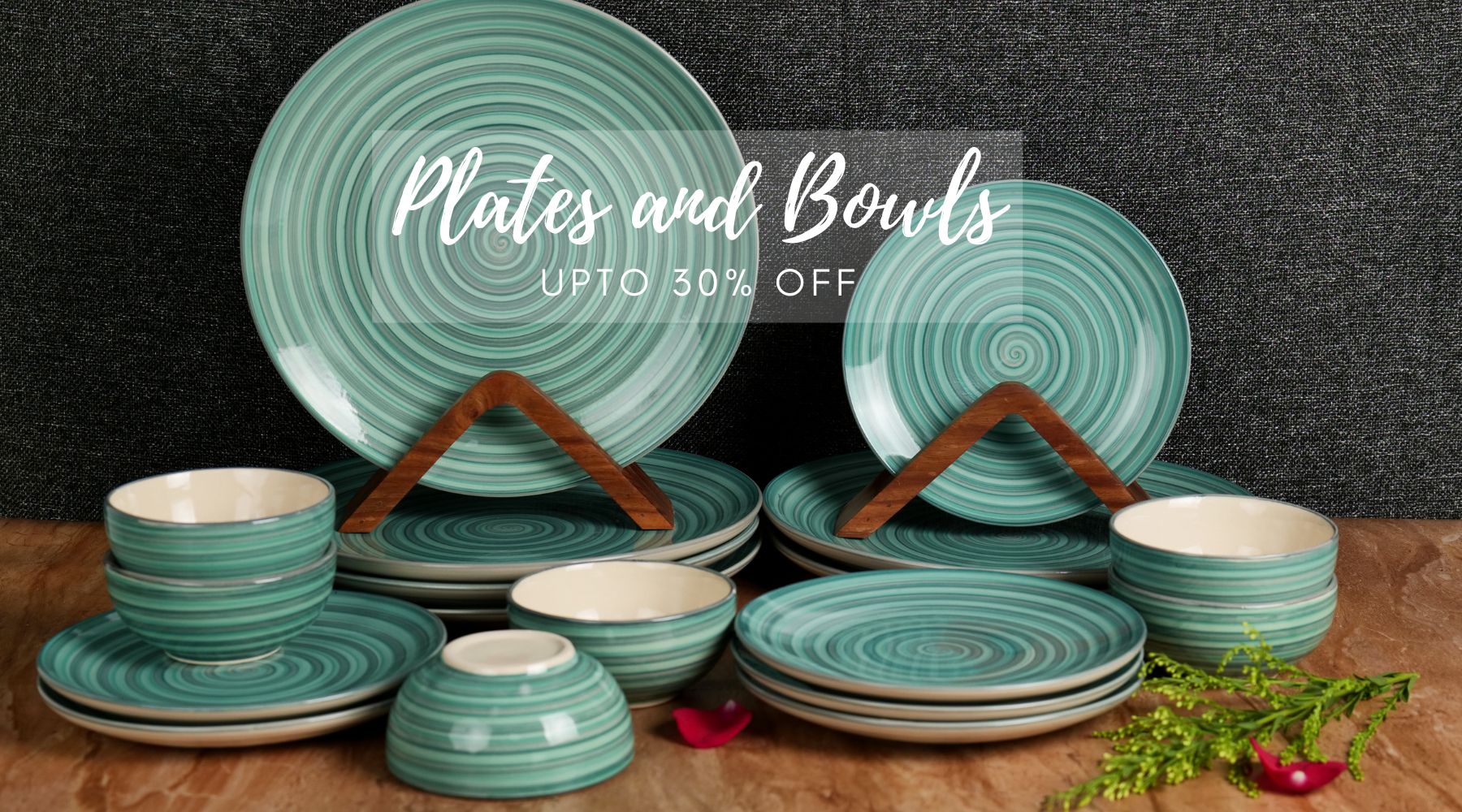 Sea Swirl Ceramic Dinner Set