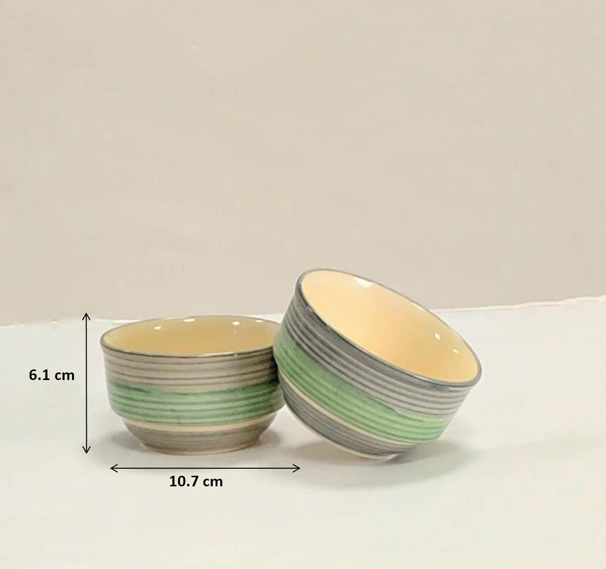 'Rings of Beauty' Ceramic Multi Purpose Serving Bowls, Set of 4