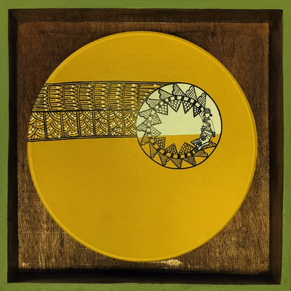 Artysta 'Mustard Tribe' Handmade Wooden Wall Frame