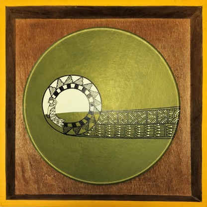Artysta 'Green Tribe' Handmade Wooden Frame