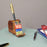 "Dreamy Elephant" Wooden Handpainted Pen Cum Mobile Holder