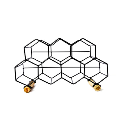 Honeycomb Countertop Meta Wine Rack, 9 Bottle