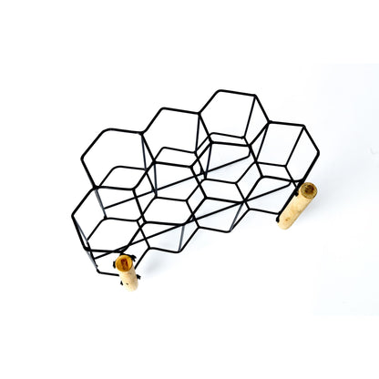 Honeycomb Countertop Meta Wine Rack, 9 Bottle