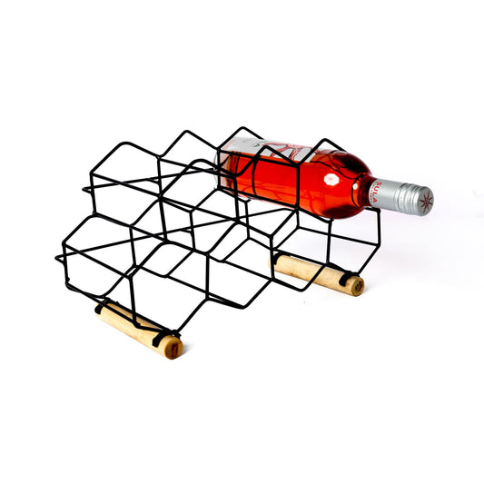 Honeycomb Countertop Meta Wine Rack, 9 Bottle