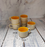 "Raindrops on Stone" Set of 6 Ceramic Cups - artystagallery