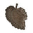 Artysta 'Serrated Brown Leaf' Ceramic Studio Pottery Serving Platter - artystagallery
