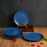 'Pastel Blue' Studio Pottery Ceramic Dinner Set In Blue Matt Color (18 Piece)