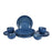 'Pastel Blue' Studio Pottery Ceramic Dinner Set In Blue Matt Color (18 Piece)