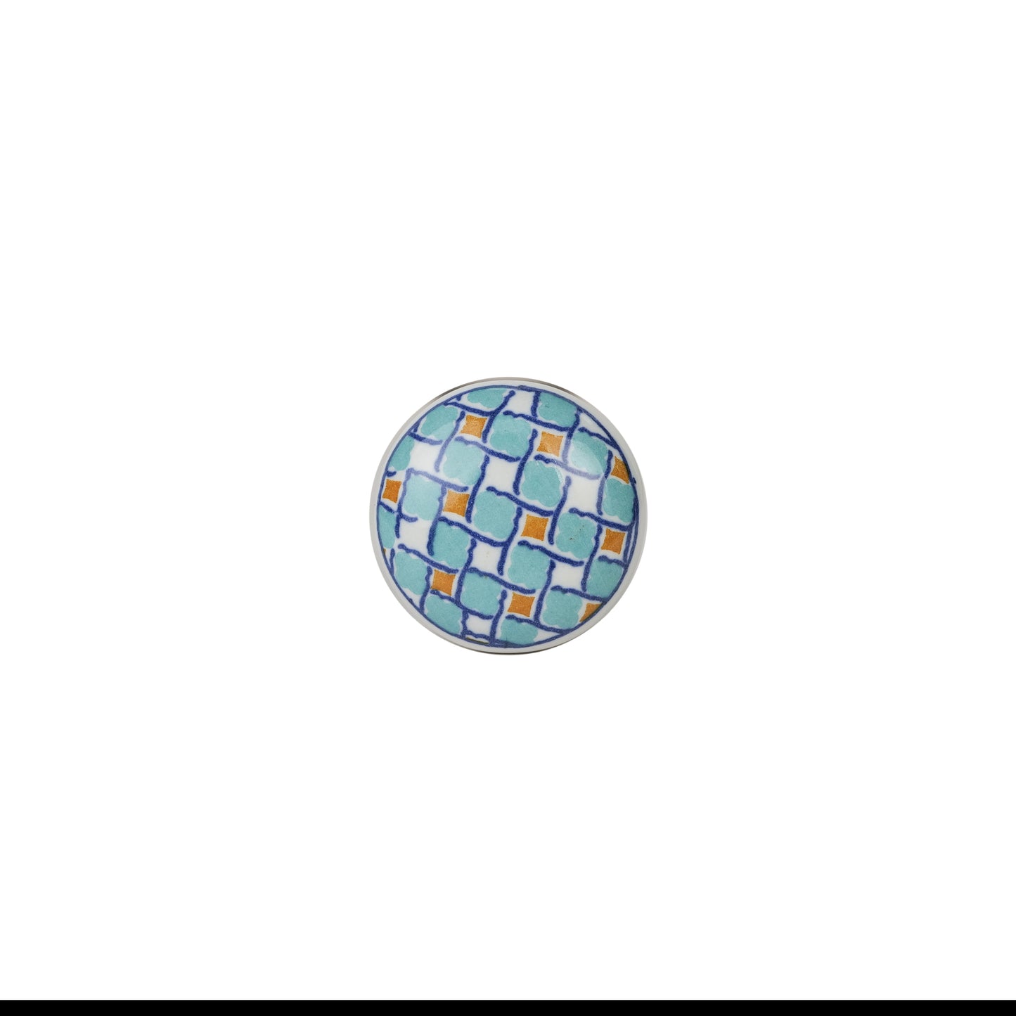 Blue Mosaic Hand-painted Ceramic Door Knobs