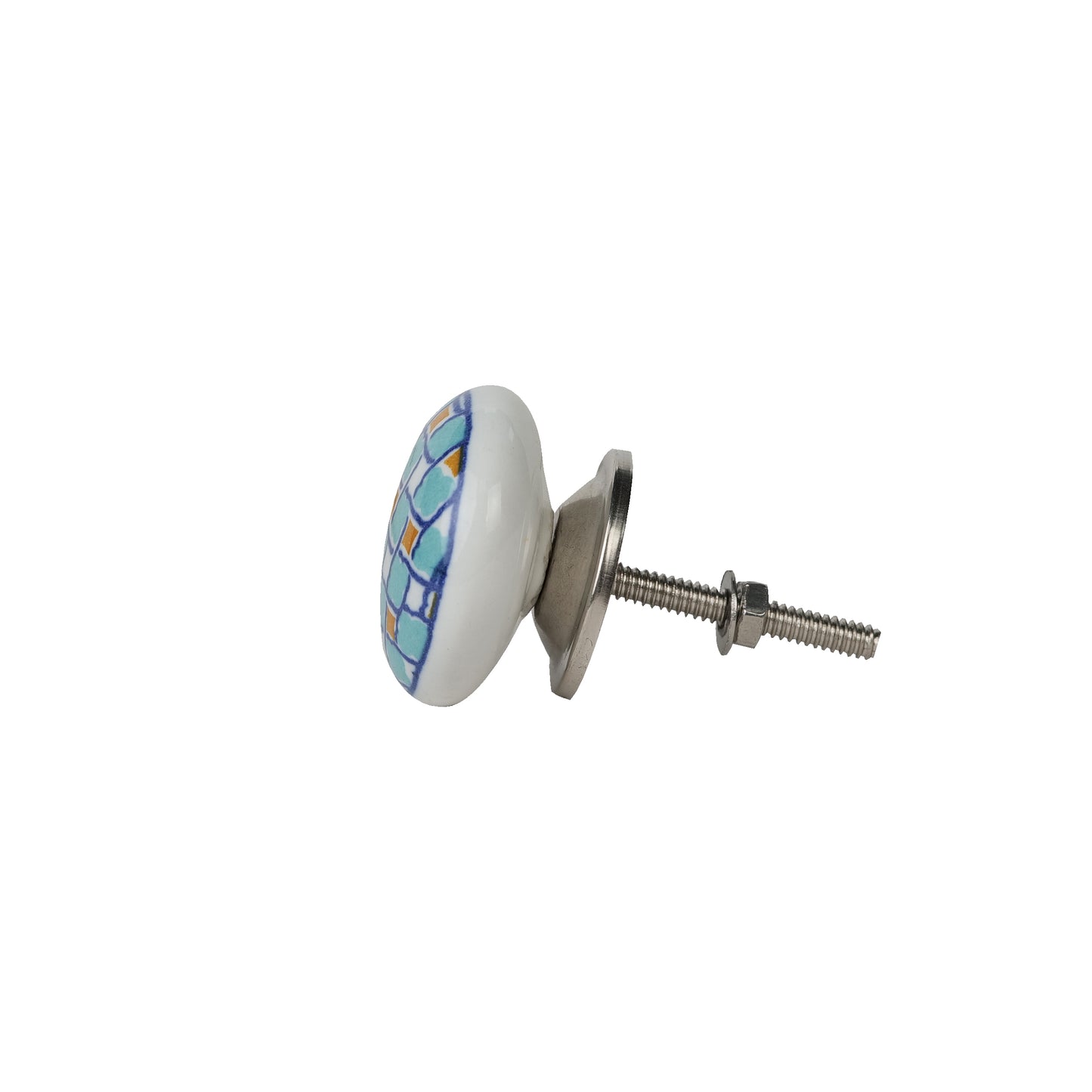 Blue Mosaic Hand-painted Ceramic Door Knobs