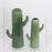 'Green Cactus' Ceramic Decorative Flower Vase For Home Decor, Set of 2