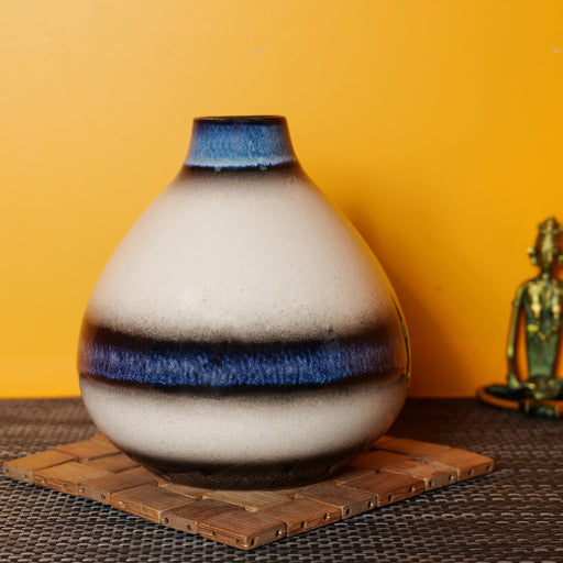 'Mid Night Sky' Ceramic Decorative Flower Vase For Home Decor