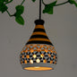 'Honey Comb' Terracotta Hand-Painted Hanging Lamp