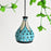 "Ethnic Lantern" Terracotta Handcrafted Hanging Lamp In Blue Color