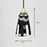 'Loopy Bottle' Terracotta Hand-painted Hanging Lamp (White & Black)