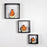 'Art of Life' Wall Shelves With Decorative Pots In Orange Color - artystagallery