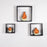 'Art of Life' Wall Shelves With Decorative Pots In Orange Color - artystagallery