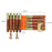 'Warli Bars' Handcrafted Wooden Key Holder