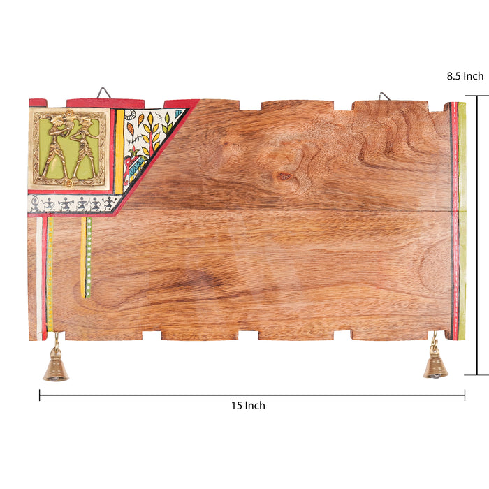 'Green Dhokra' Wooden Customized Name Plate For Home/Office