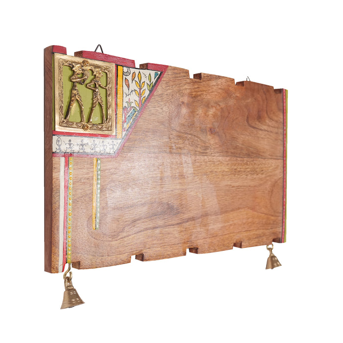 'Green Dhokra' Wooden Customized Name Plate For Home/Office