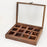 Sheesham Wood Rectangular Spice Box With 12 Container - artystagallery