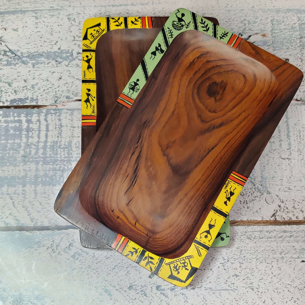 Handcrafted Traditional Designer Sheesham Wooden Platters
