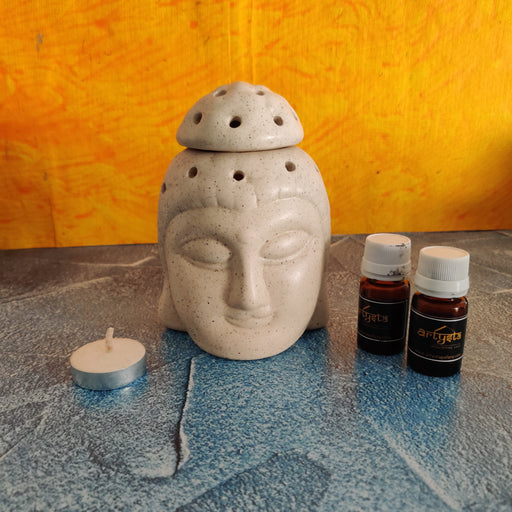 Ceramic Buddha Head Aromatherapy Essential Oil Diffuser - artystagallery