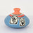 ‘Madhubani Fishes’ Terracotta Vase In Steel Grey Color, Set of 2