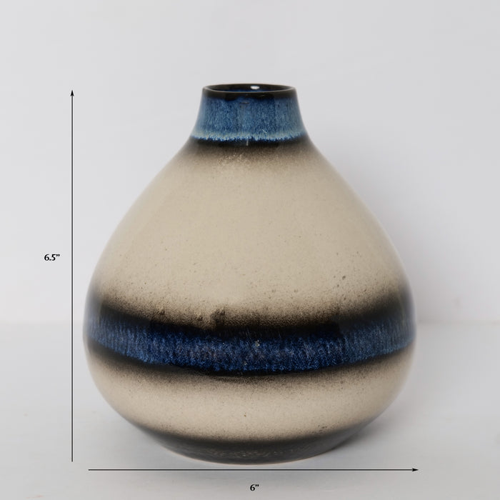 'Mid Night Sky' Ceramic Decorative Flower Vase For Home Decor