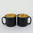'Matte Black' Ceramic Maggi Mugs (Set of 2) - artystagallery
