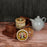 Handcrafted Wooden Tray With Two Airtight Glass Jar (300 ml) - artystagallery