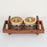 Handcrafted Wooden Tray With Two Airtight Glass Jar (300 ml) - artystagallery