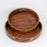 Leaf Border Hand-painted Wooden Circular Tray - artystagallery