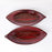 'Crimson Leaf' Studio Pottery Ceramic Serving Platter, 12 Inch