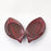 'Crimson Leaf' Studio Pottery Ceramic Serving Platter, 12 Inch