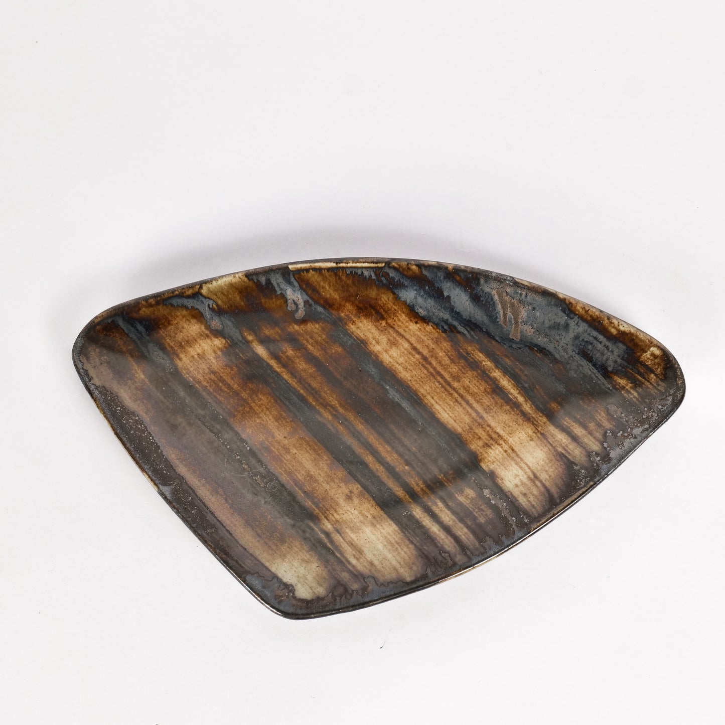 'Woody Trencher' Ceramic Studio Pottery Serving Platter