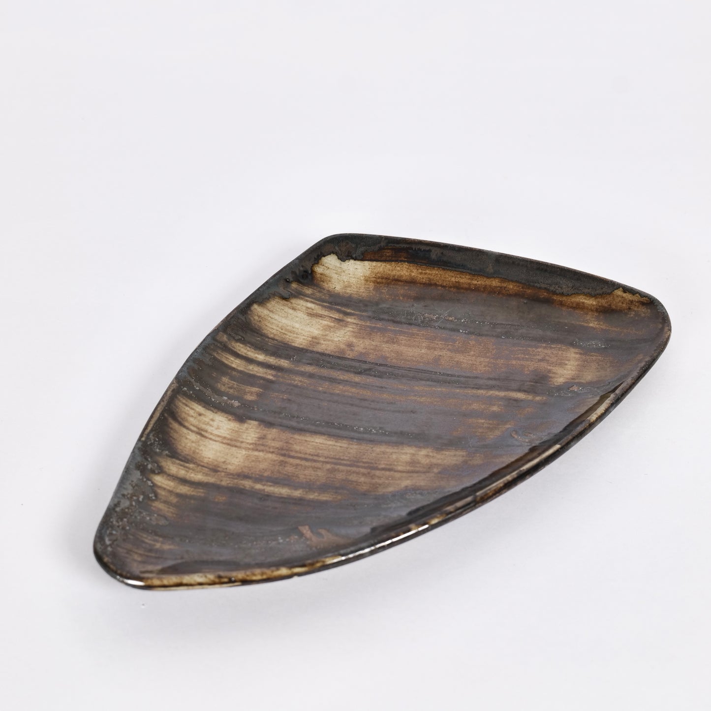 'Woody Trencher' Ceramic Studio Pottery Serving Platter