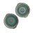 Artysta 'Minty Spirals' Hand-painted Ceramic Serving Platters - artystagallery