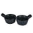 Artysta 'Matte Black Pans' Ceramic Chutney & Sauce Dip Bowls (Set of 2, 150 ml) - artystagallery