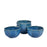 Artysta 'Octad Blue' Ceramic Studio Pottery Dining Bowls/Katoris (Set of 4) - artystagallery