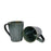 Artysta 'Teal Ridges' Ceramic Studio Pottery Milk & Coffee Mugs (Set of 2) - artystagallery